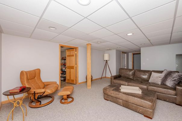 Interior, Living room, Recessed Lighting
