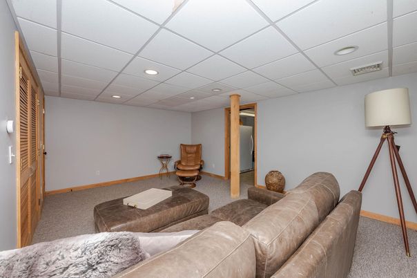Interior, Living room, Recessed Lighting