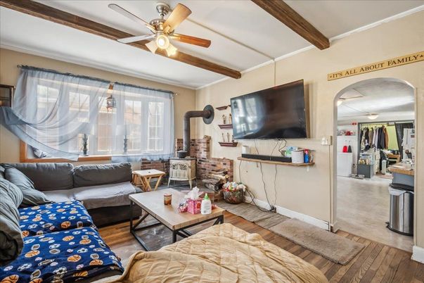 Interior, Living room, Wooden Beams, Wood Texture Flooring