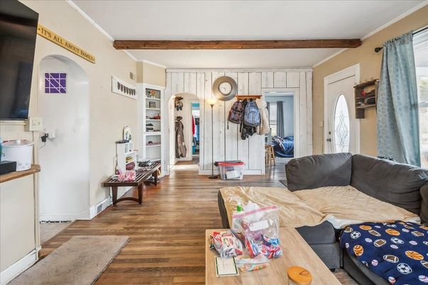 Interior, Living room, Wooden Beams, Wood Texture Flooring