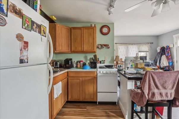 Interior, Kitchen, Wood Texture Flooring