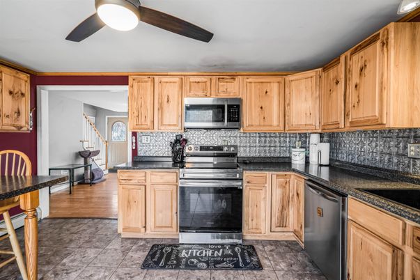 Interior, Kitchen, Wood Texture Flooring