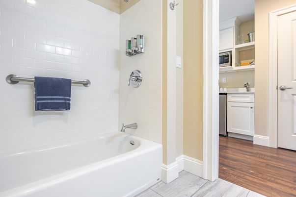 Bathroom, Interior, Wood Texture Flooring