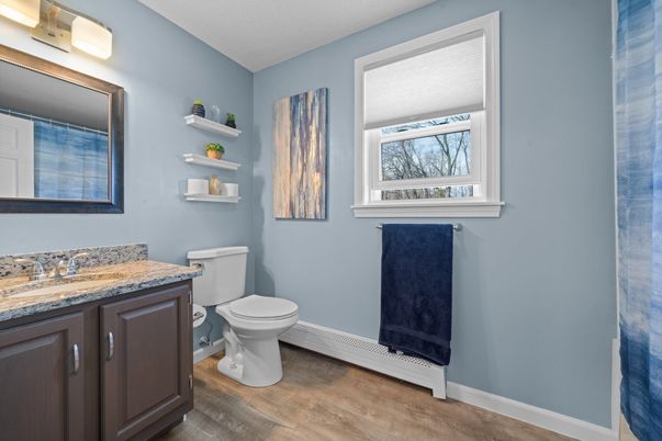 Bathroom, Interior, Wood Texture Flooring