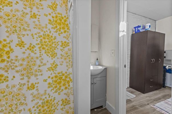 Bathroom, Interior, Wood Texture Flooring
