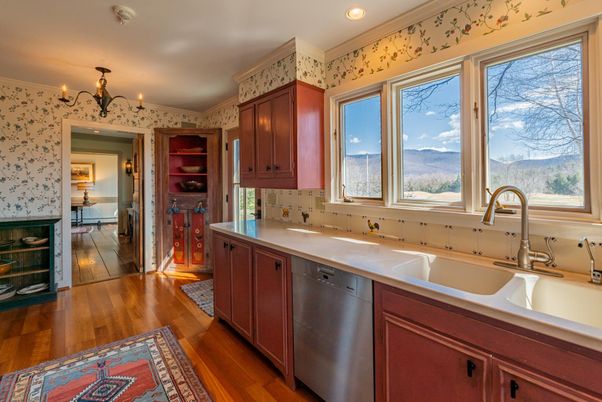 Chandelier, Interior, Kitchen, Recessed Lighting, Wood Texture Flooring