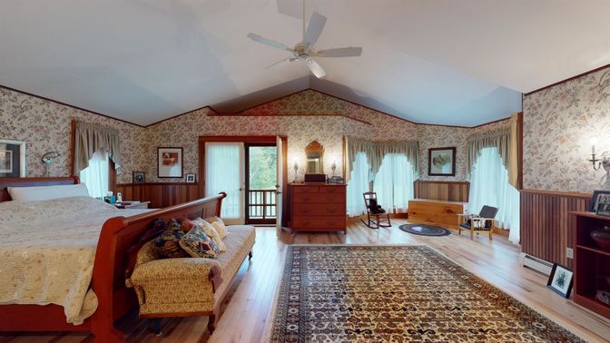 Bedroom, Interior, Wood Texture Flooring