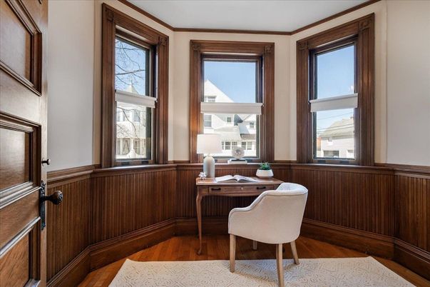 Home Office, Interior, Wood Texture Flooring