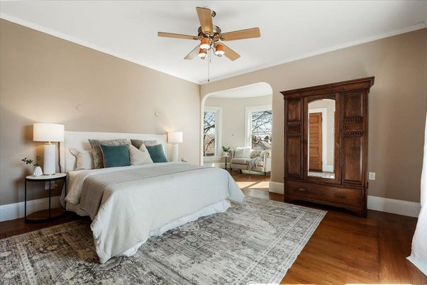 Bedroom, Interior, Wood Texture Flooring