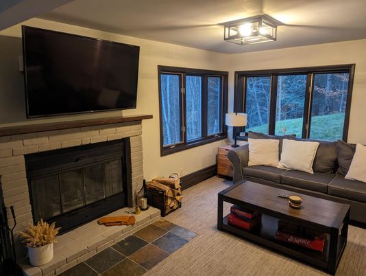 Fireplace, Interior, Living room