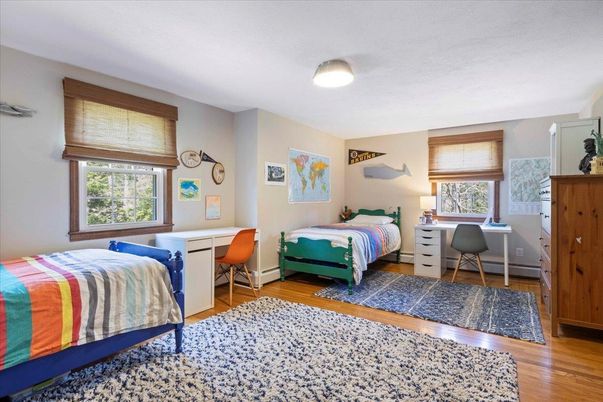 Bedroom, Home Office, Interior, Wood Texture Flooring