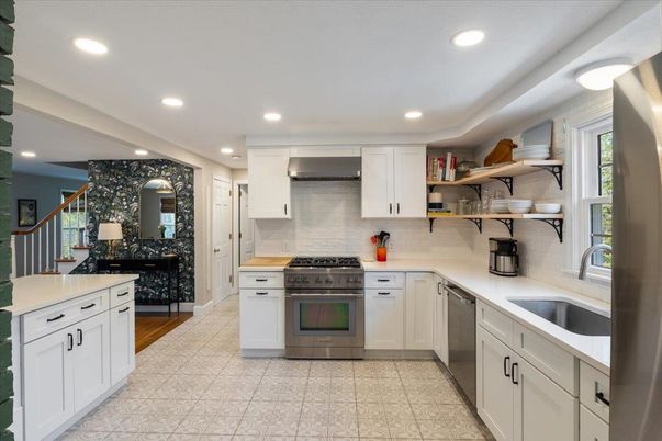 Interior, Kitchen, Recessed Lighting, Stainless Steel Appliances