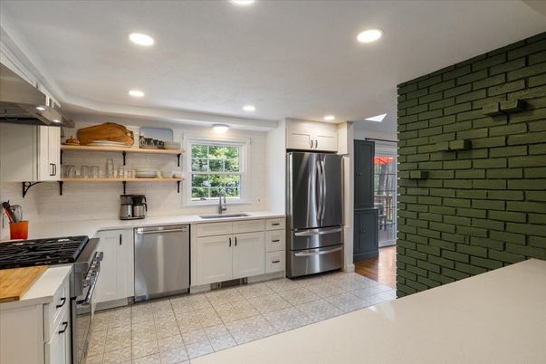 Interior, Kitchen, Recessed Lighting, Stainless Steel Appliances