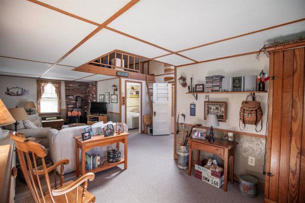 Interior, Living room, Stone Walls