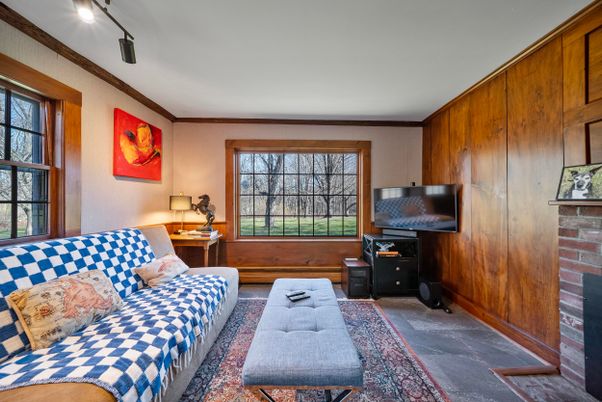 Interior, Living room, Wooden Walls