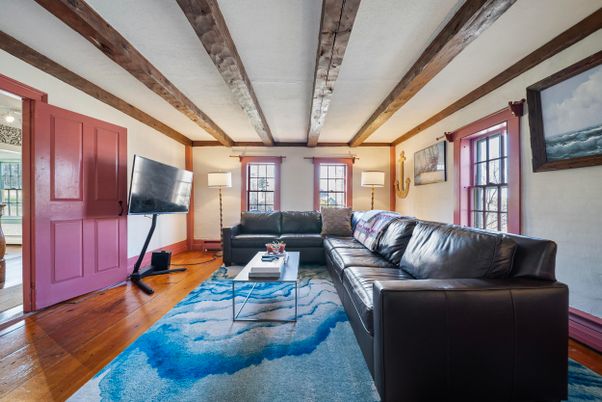 Interior, Living room, Wooden Beams, Wood Texture Flooring