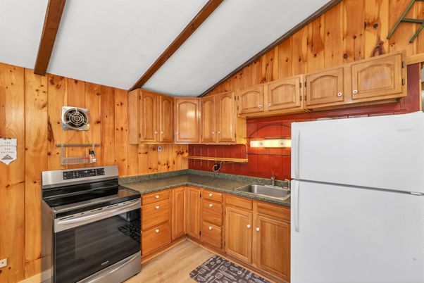Interior, Kitchen, Wooden Beams, Wood Texture Flooring, Wooden Walls