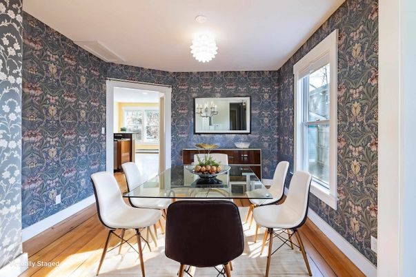 Dining room, Interior, Wood Texture Flooring