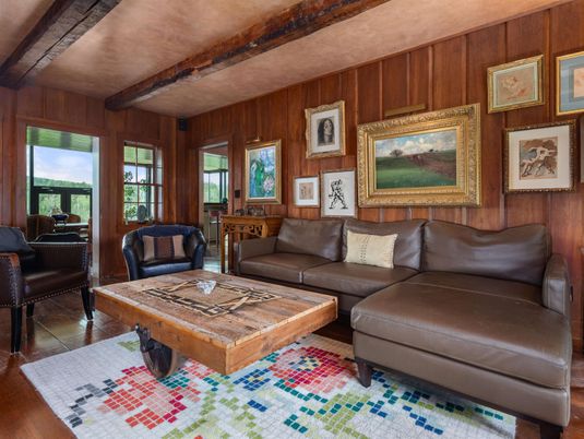 Interior, Living room, Wooden Beams, Wood Texture Flooring, Wooden Walls