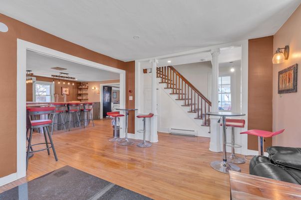 Interior, Pendant Lights, Wood Texture Flooring