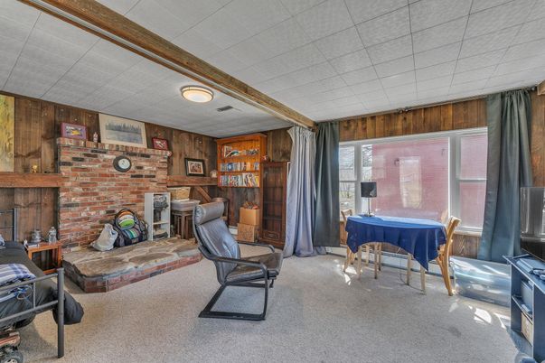 Dining room, Interior, Stone Walls, Wooden Walls