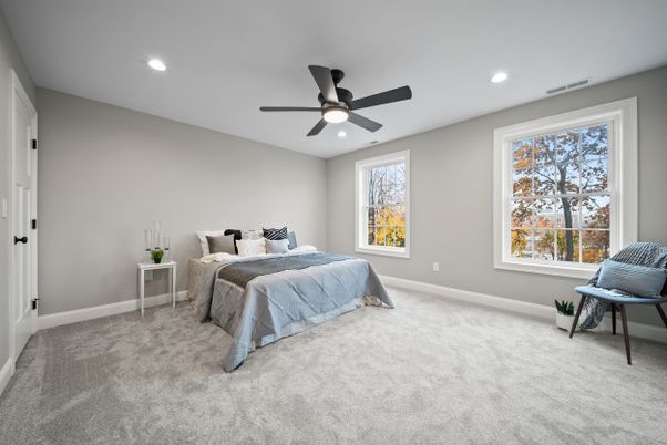 Bedroom, Interior, Recessed Lighting