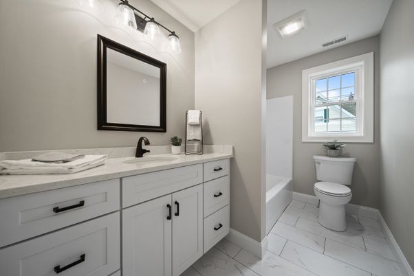 Bathroom, Dual Sink Vanities, Interior, Marble