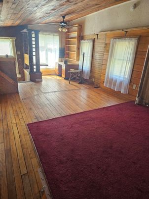 Empty room, Interior, Wood Texture Flooring, Wooden Walls