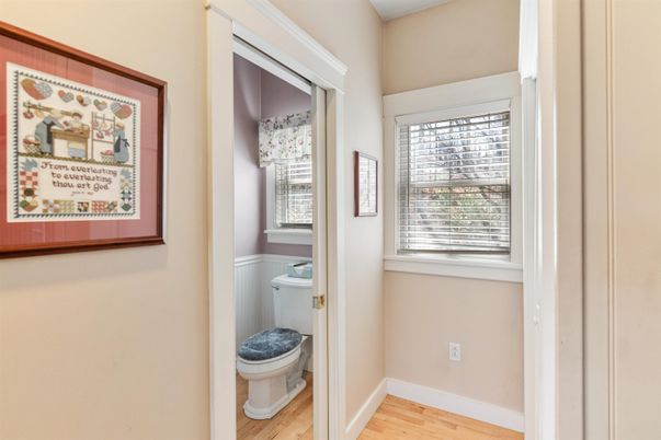 Bathroom, Interior, Washer, Wood Texture Flooring