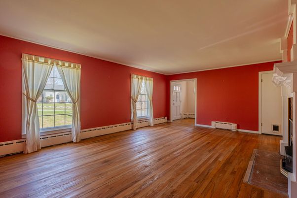 Empty room, Fireplace, Interior, Wood Texture Flooring