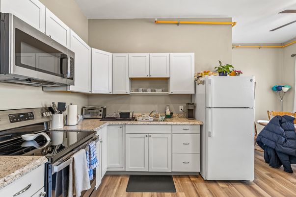 Interior, Kitchen, Wood Texture Flooring