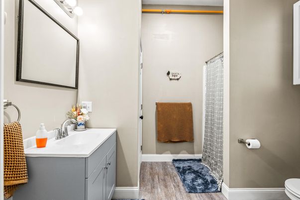 Bathroom, Interior, Wood Texture Flooring