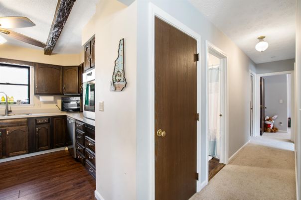 Interior, Kitchen, Wood Texture Flooring