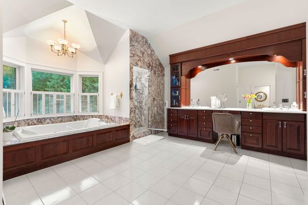 Bathroom, Chandelier, Dual Sink Vanities, Interior