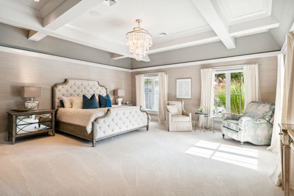 Bedroom, Chandelier, Interior