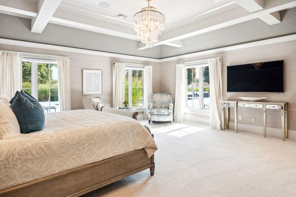 Bedroom, Chandelier, Interior