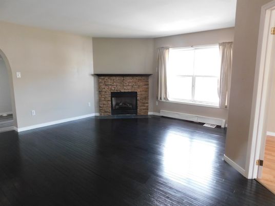 Empty room, Fireplace, Interior, Wood Texture Flooring