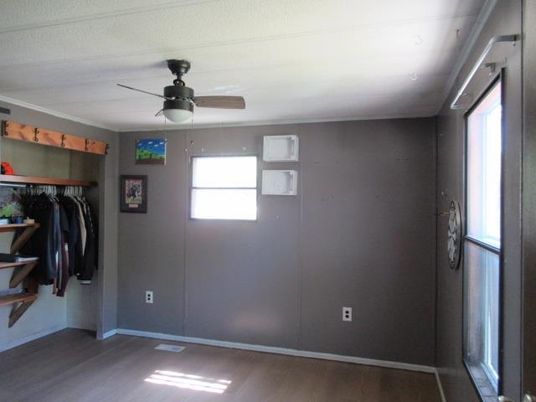 Empty room, Interior, Walk-in Closets, Wood Texture Flooring