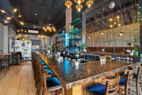 Interior, Kitchen, Pendant Lights, Wood Texture Flooring