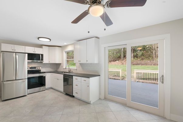 Interior, Kitchen, Recessed Lighting, Stainless Steel Appliances
