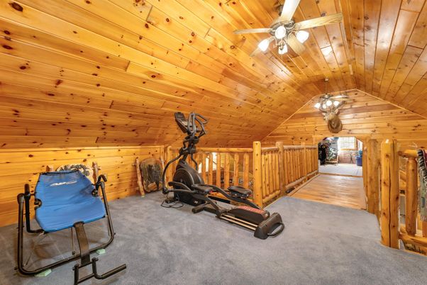 Fitness Equipment, Interior, Wooden Ceilings, Wood Texture Flooring, Wooden Walls