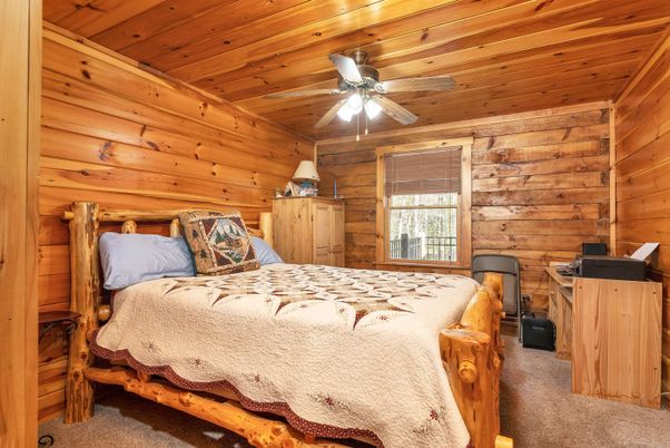 Bedroom, Interior, Wooden Ceilings, Wooden Walls