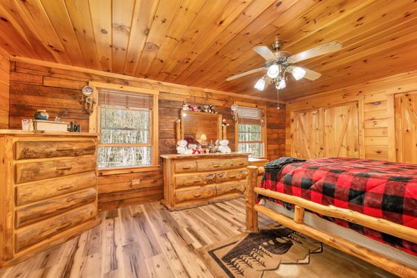 Bedroom, Interior, Wooden Ceilings, Wood Texture Flooring, Wooden Walls