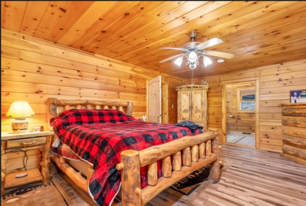 Bedroom, Interior, Wooden Ceilings, Wood Texture Flooring, Wooden Walls