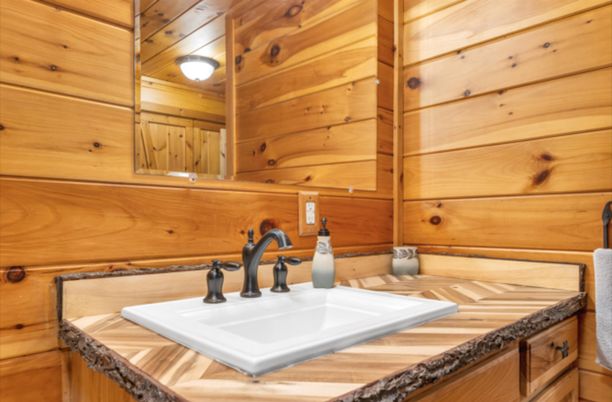 Bathroom, Interior, Wooden Walls