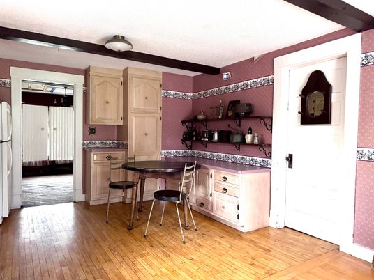 Interior, Kitchen, Wood Texture Flooring
