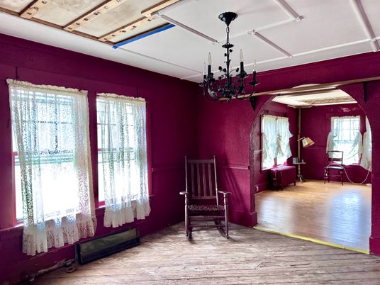 Chandelier, Interior, Wood Texture Flooring