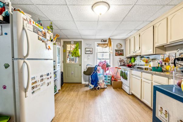Interior, Kitchen, Wood Texture Flooring
