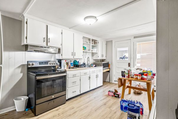 Interior, Kitchen, Wood Texture Flooring