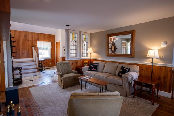 Interior, Living room, Wood Texture Flooring, Wooden Walls